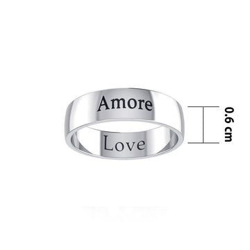 Love Sterling Silver Ring TRI979 - Jewelry